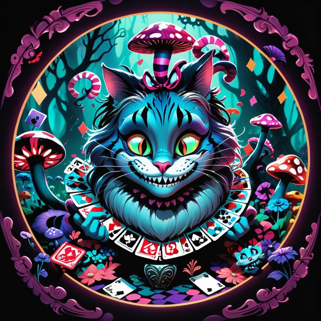 Alice in Wonderland Concept Art in Digital Painting Style