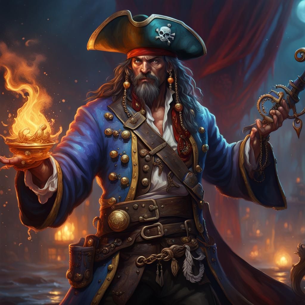 Pirate Sorcerer Fantasy Concept Art