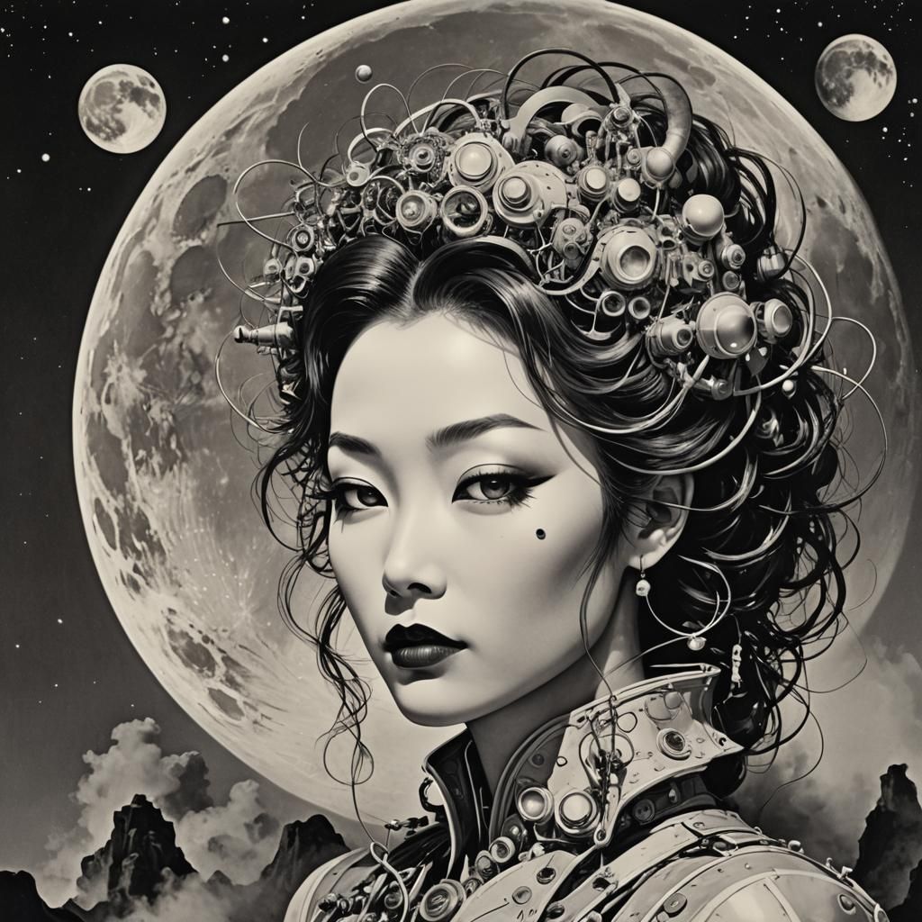 Jaguar Ninja Super-Villainess on Bridge, San Francisco