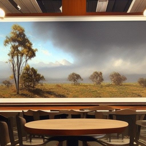 Fast Food Feast: Digital Art Style Painting