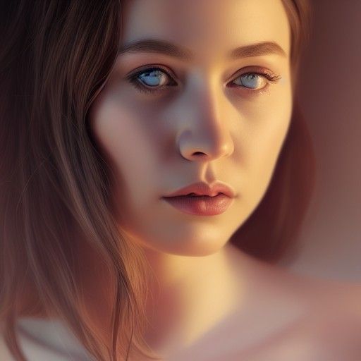 Hyper-Detailed Portrait of a Curvy Woman in Digital Art