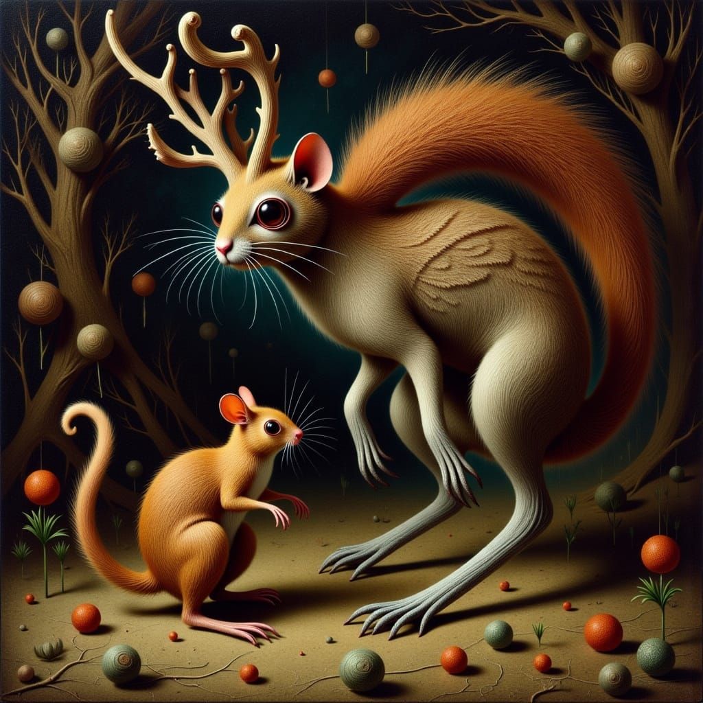 Mythical Cat-Mouse & Squirrel-Mouse Hybrids in Renaissance S...