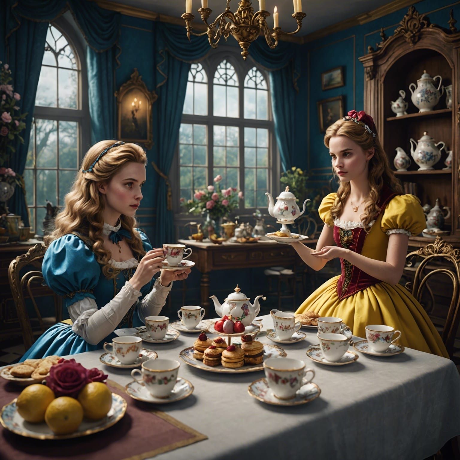 Alice and Belle's Enchanted Tea Party