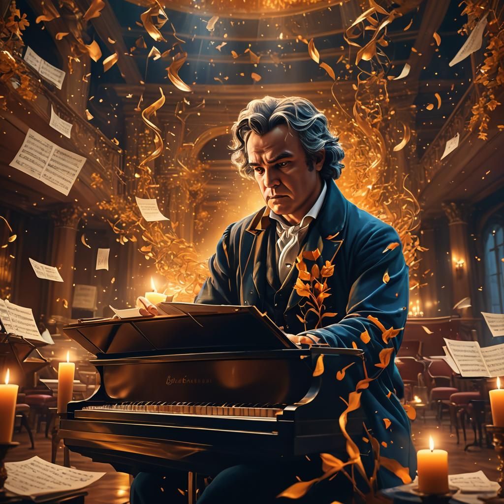 Beethoven's Mystical Concert: A Digital Matte Painting