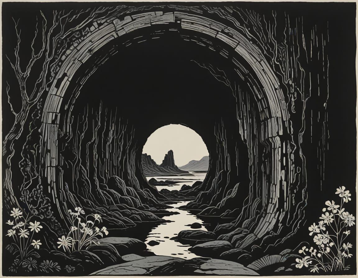 Portal to a Vibrant Otherworld in Organic Splendor