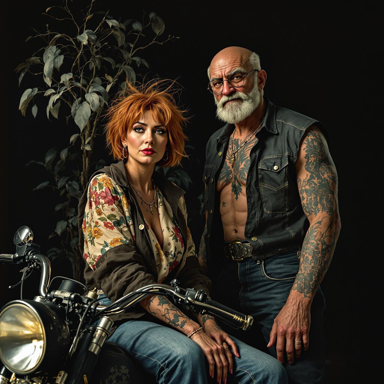 Rugged Elegance in a Desolate Garage