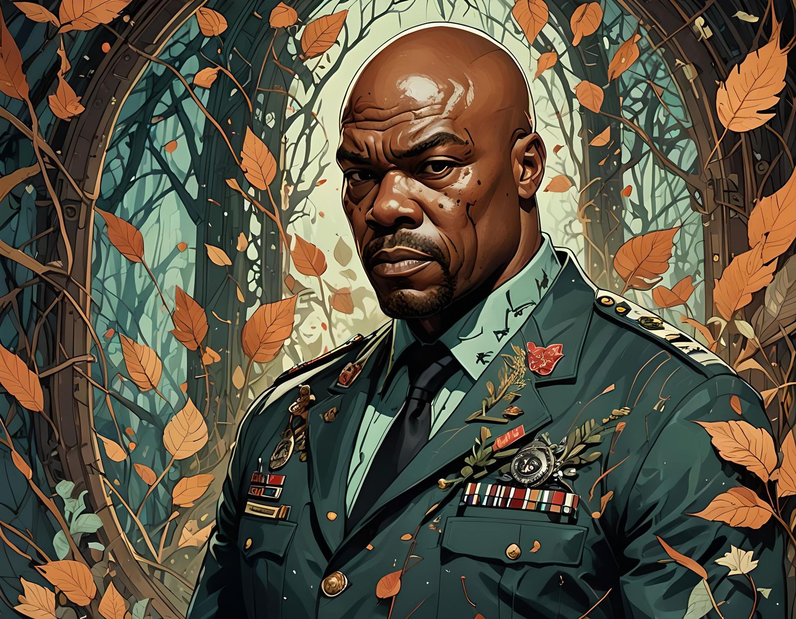 Sergeant James Doakes Digital Painting from Dexter