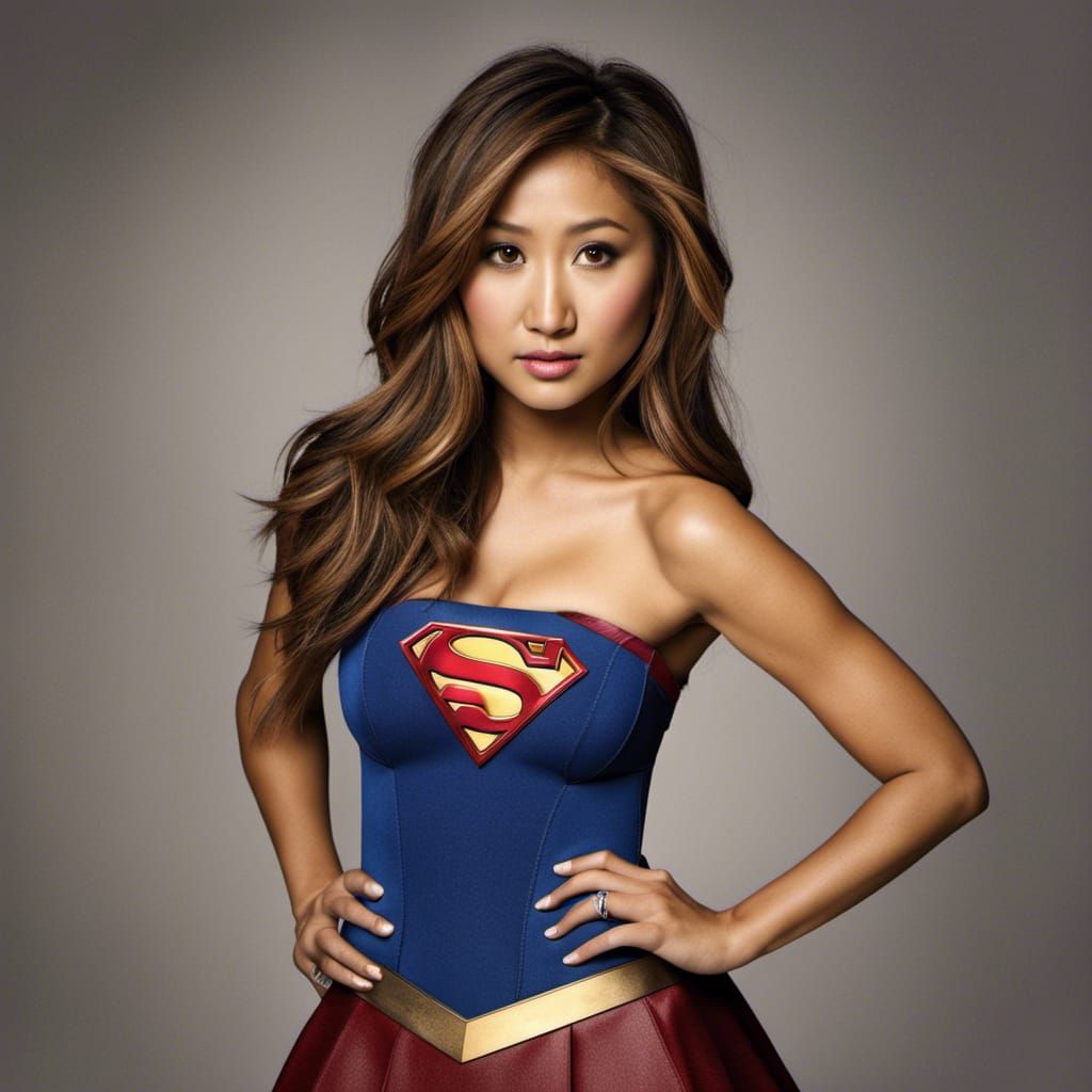 Brenda Song as Supergirl: Realistic Bustier Costume