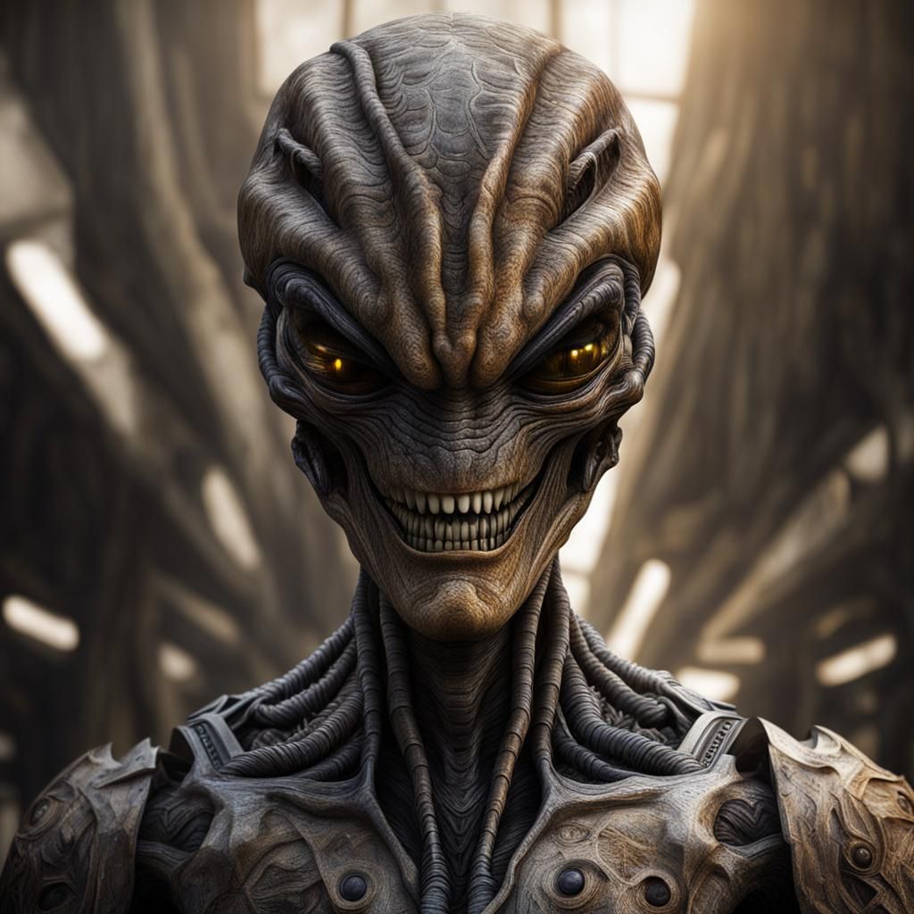 Photorealistic Aliens in Fashionable Clothing