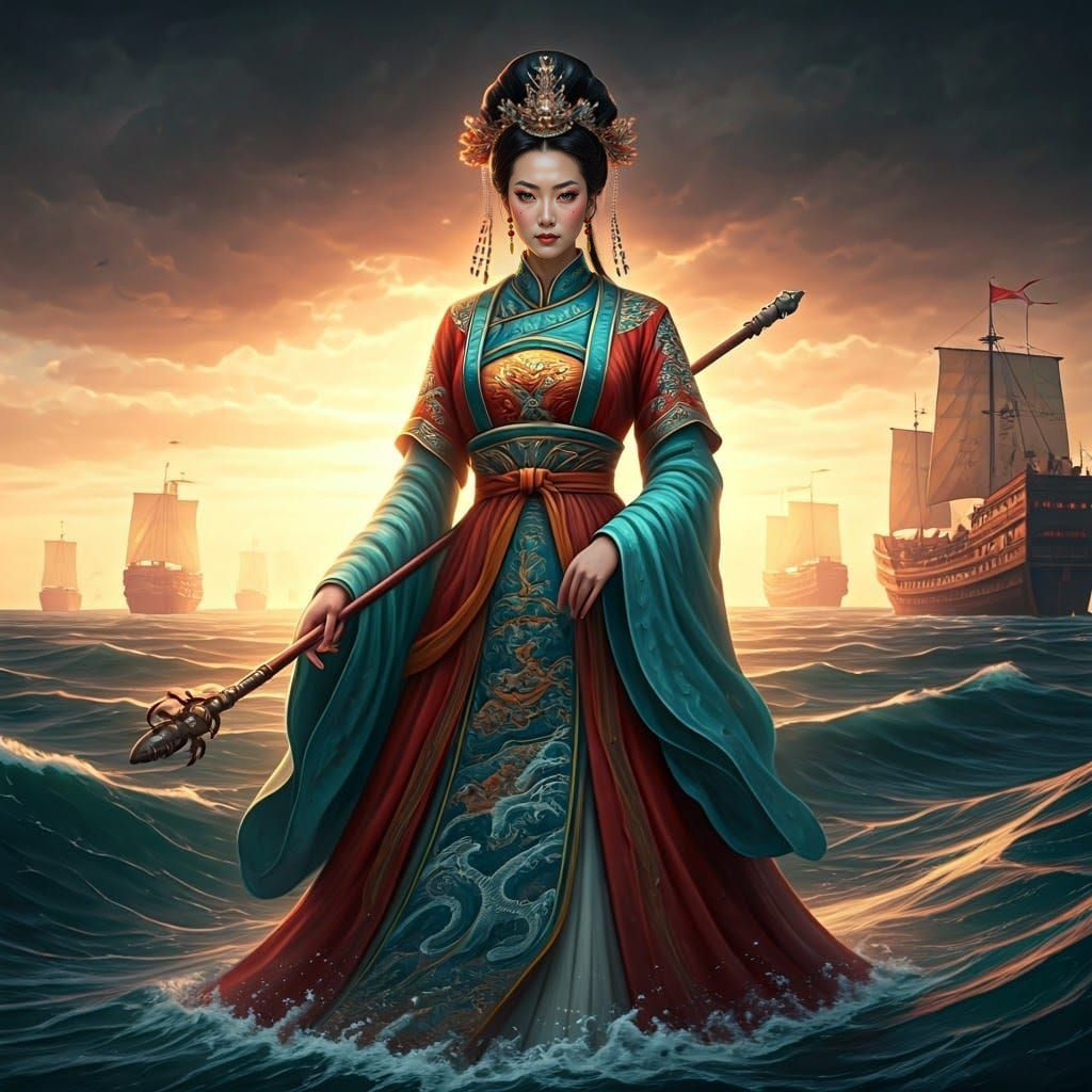Mazu, Chinese Sea Goddess, Empowered by Imperial Splendor