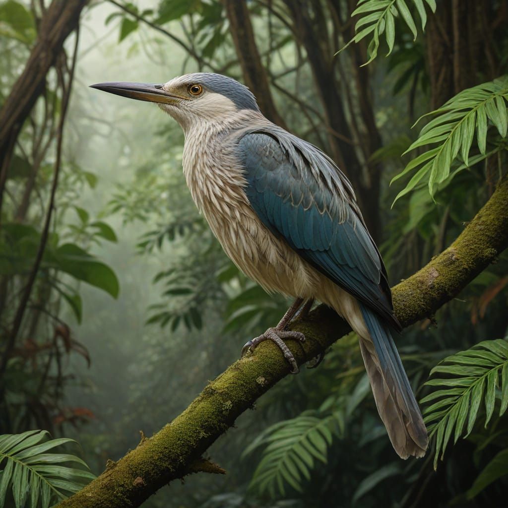 Exotic Hawaiian Songbird in Tropical Paradise