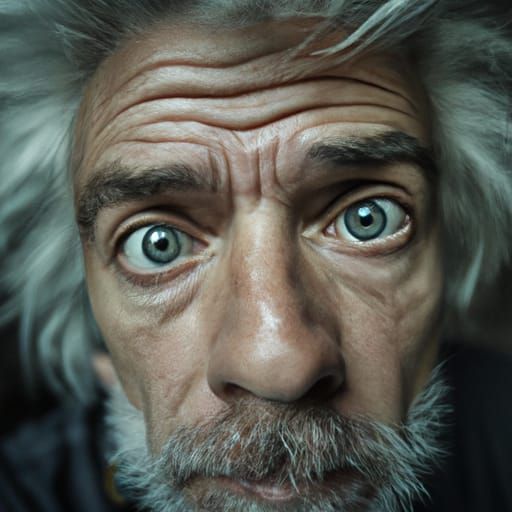 Realistic Close-Up Portrait of Rick Sanchez