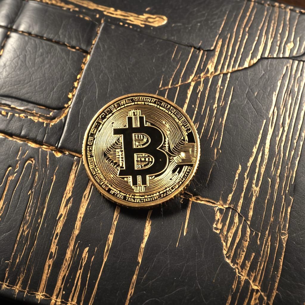 Bitcoin Close-Up: Professional Photography with Bokeh