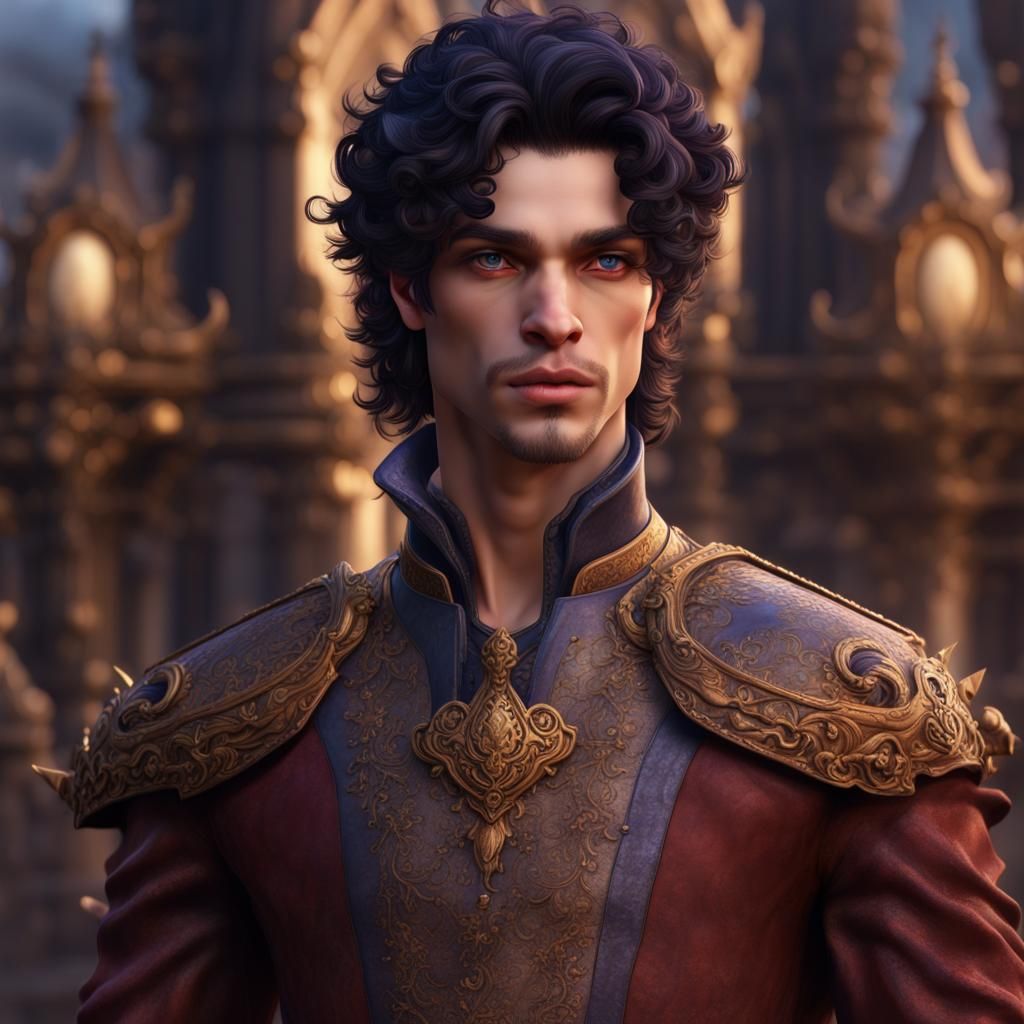Charming Prince with Soft Skin in Detailed Matte Painting