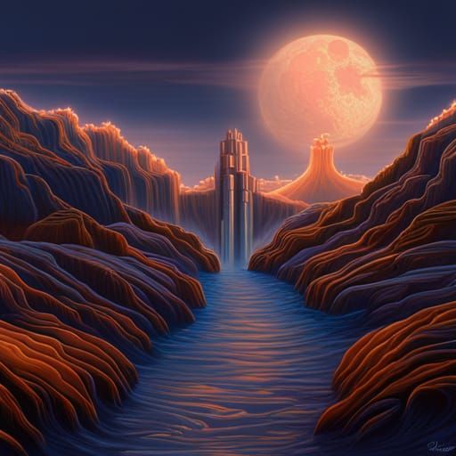 Hyperrealistic Pearly Gates of Heaven