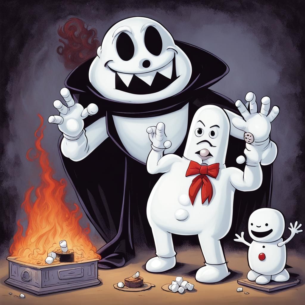 Dracula and Stay Puft Meet