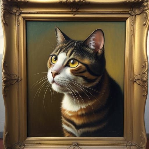 A beautiful shorthair cat