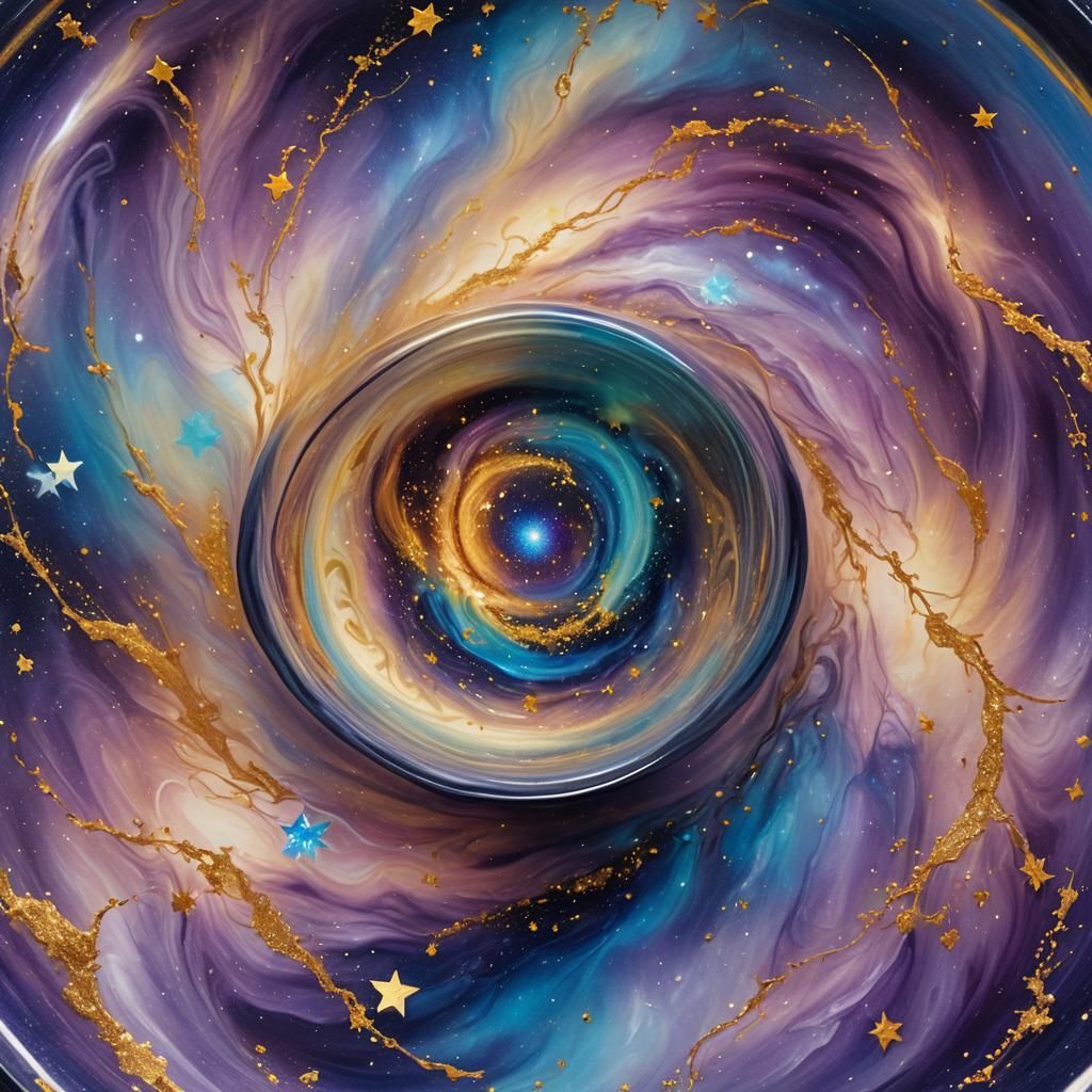 Galaxy in a Bowl Stirred by Star Hand