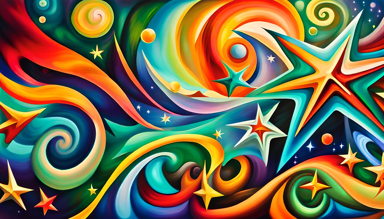 Iridescent Stars Connected in Electro Magnetic Plasma