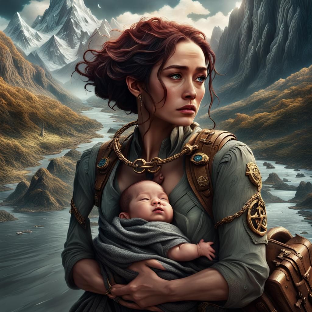 Cinematic Embrace: Anchor by the River