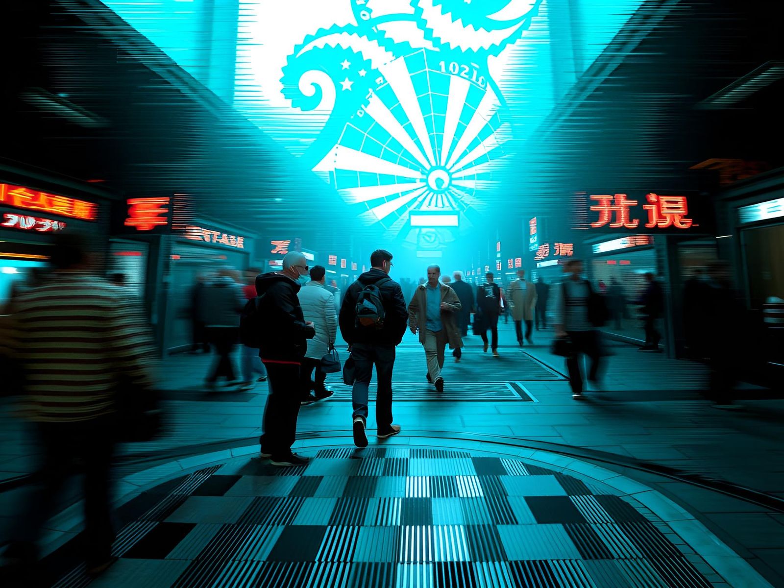 Abstract Visual Interference with Evolving Patterns