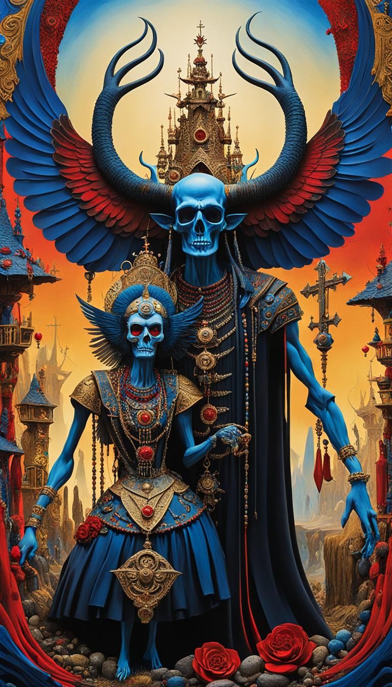 Baba Yaga and Asmodeus's Surreal Wedding