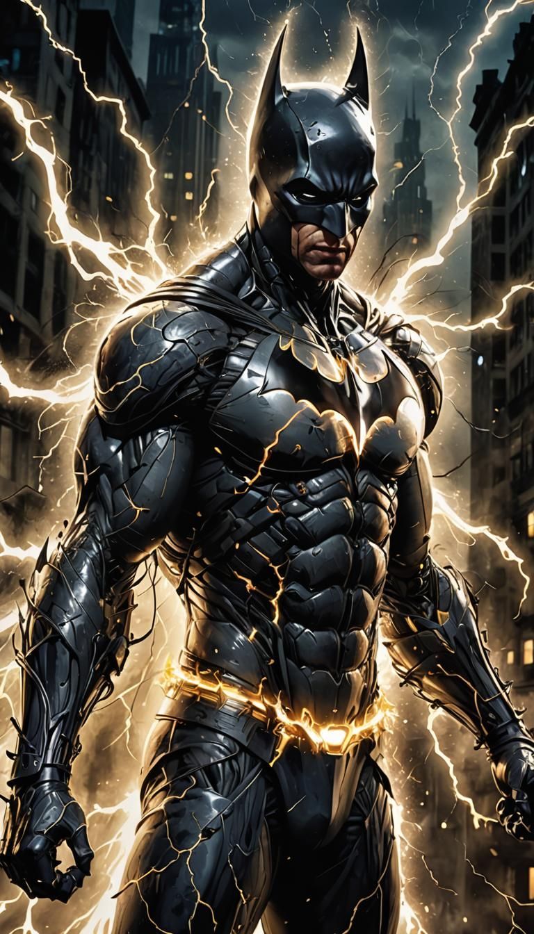 Electric Dark Knight Batman Materializes From Lightning