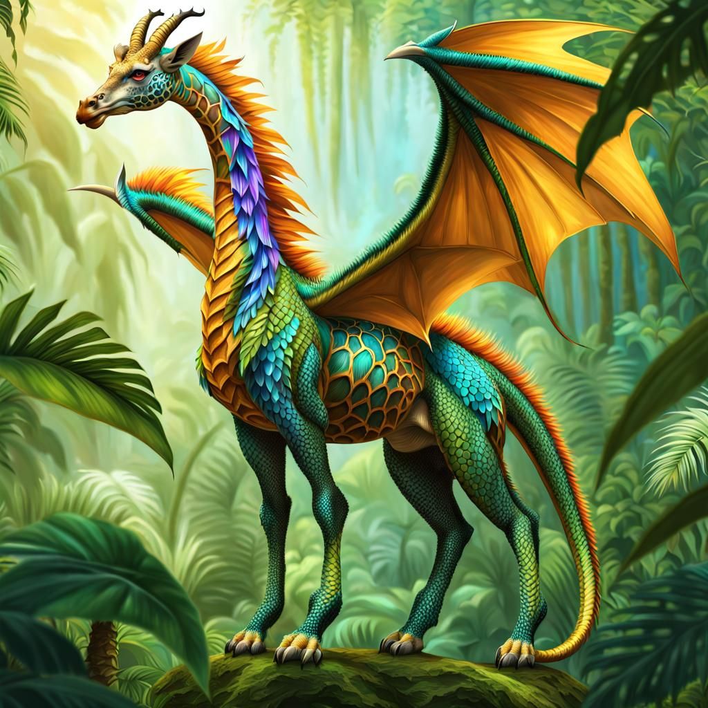Dragon-giraffe hybrid
