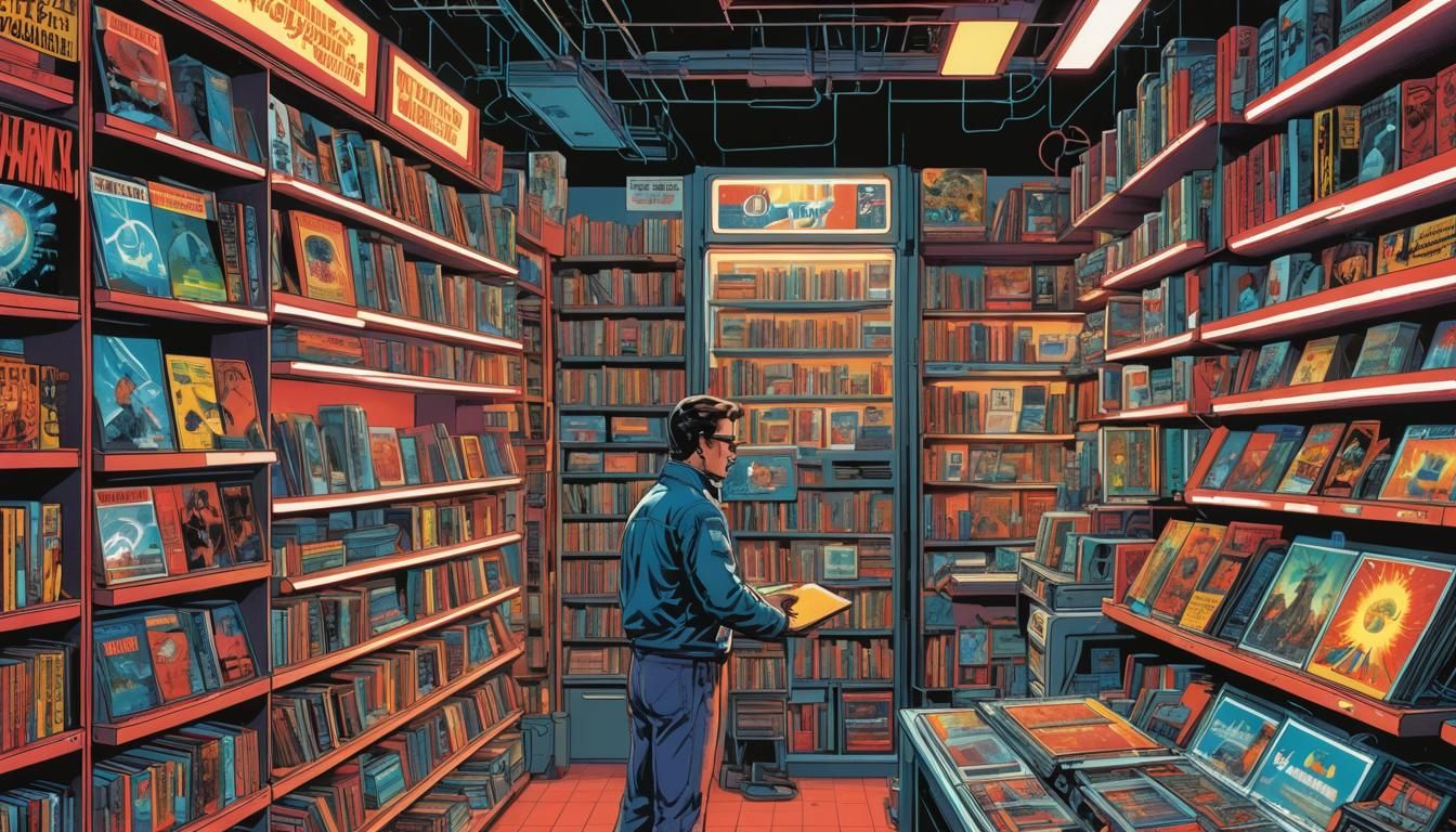 Retro-Futuristic Comic Book Art: Quantum Computers