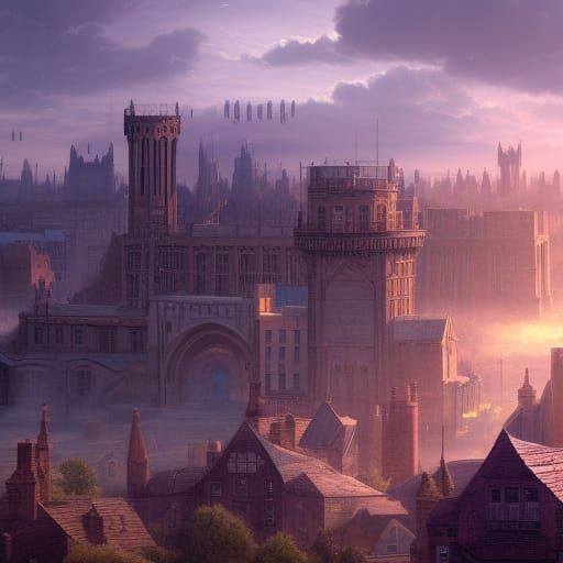 Futuristic Colchester in 2035: Fantasy Concept Art