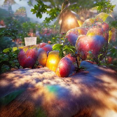 Blossoming Orchard in Spring