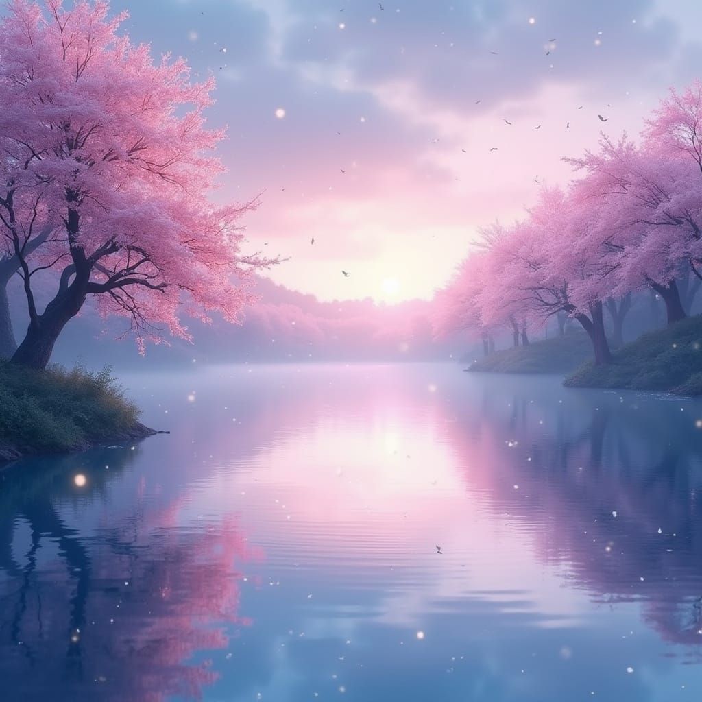 Dreamy Twilight Fantasy Scene