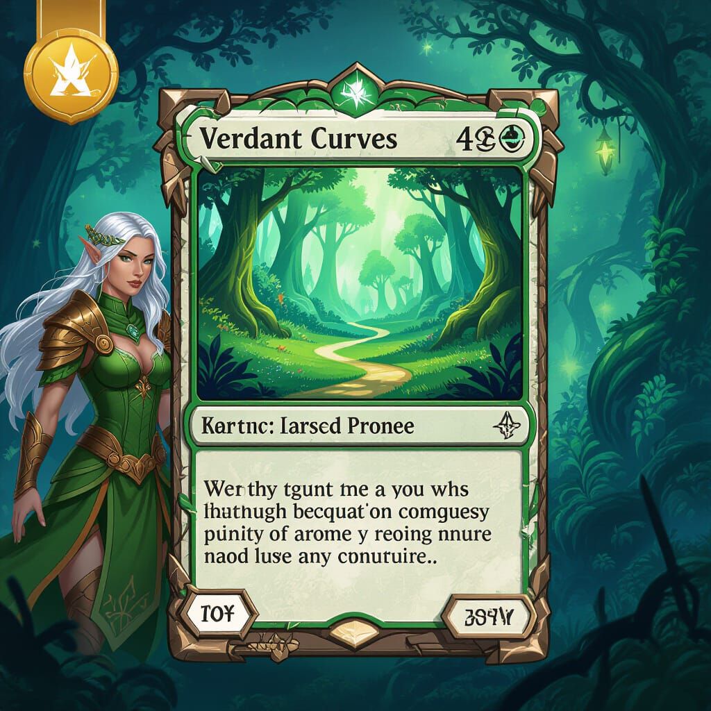 Verdant Curves Magic Trading Card Art