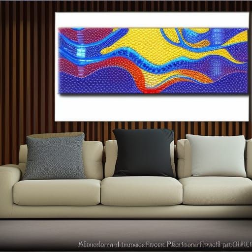 Abstract Water Diamond Painting Art