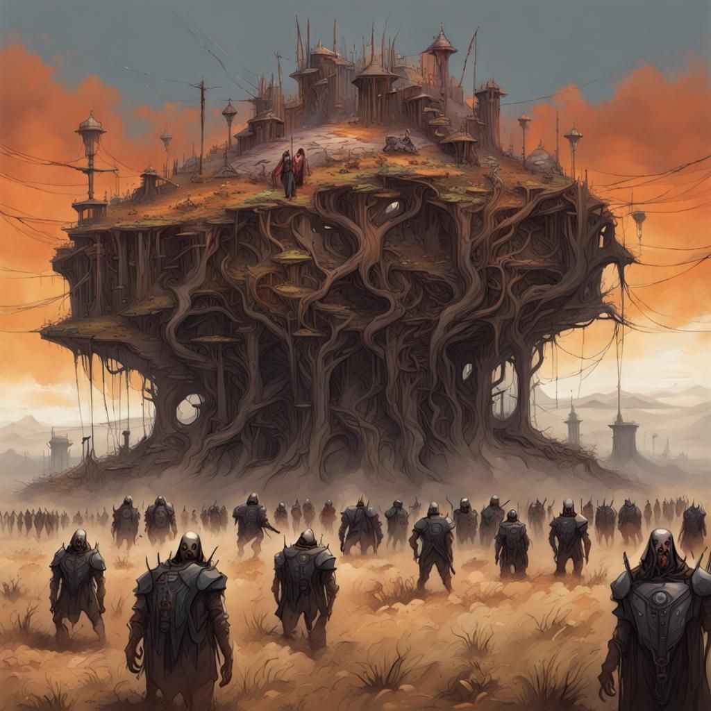 Sentient Table Horde Grazing at High-Security Border