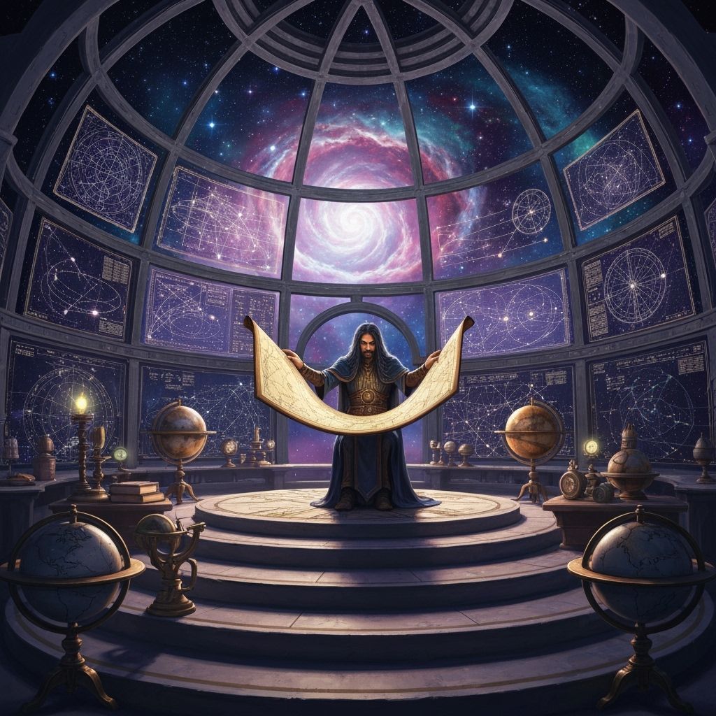 Celestial Cartographer Charts Cosmos in Nebula Observatory