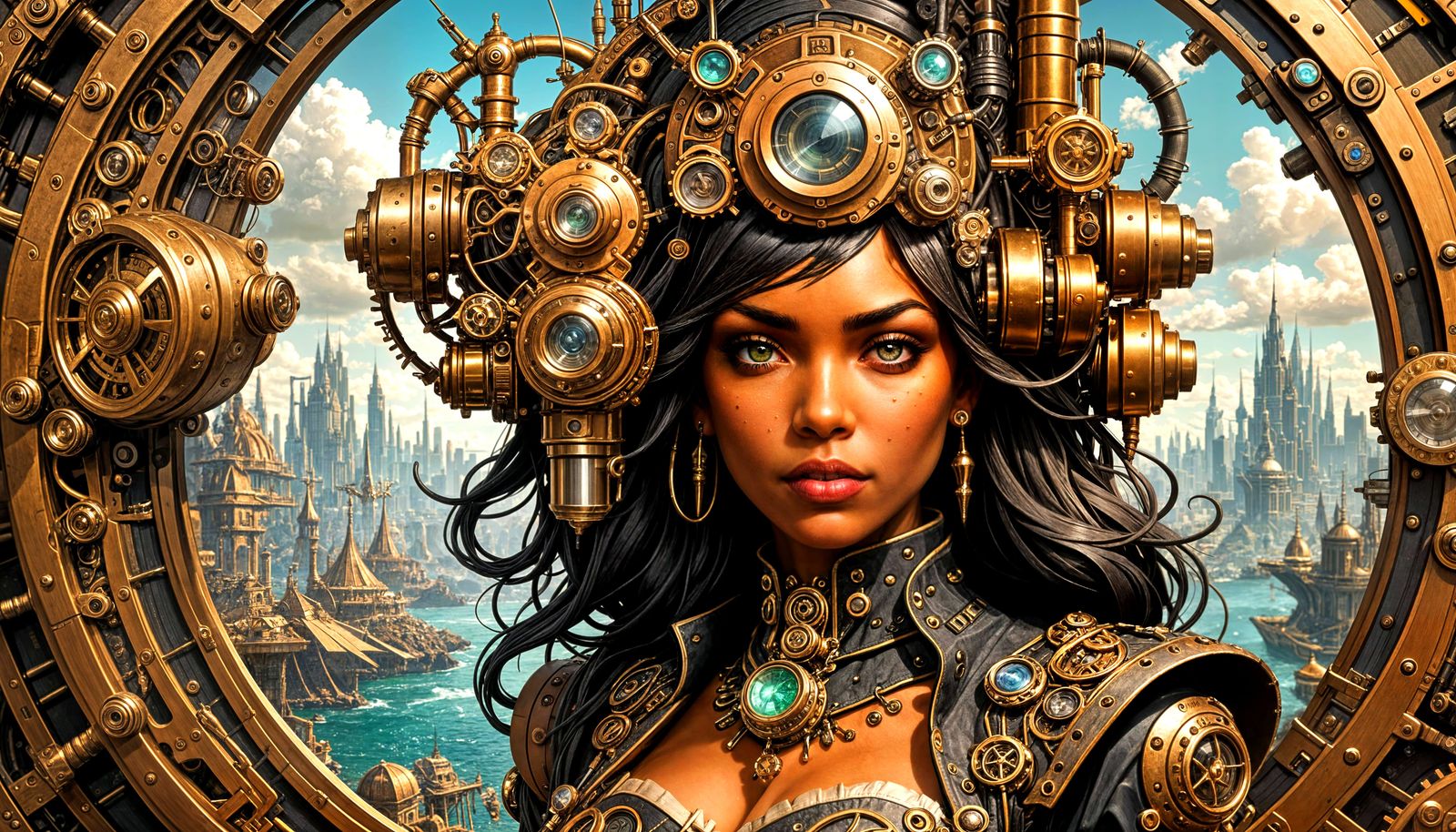 Exceptional Steampunk Precisionism Intricately Ultra Detaile...