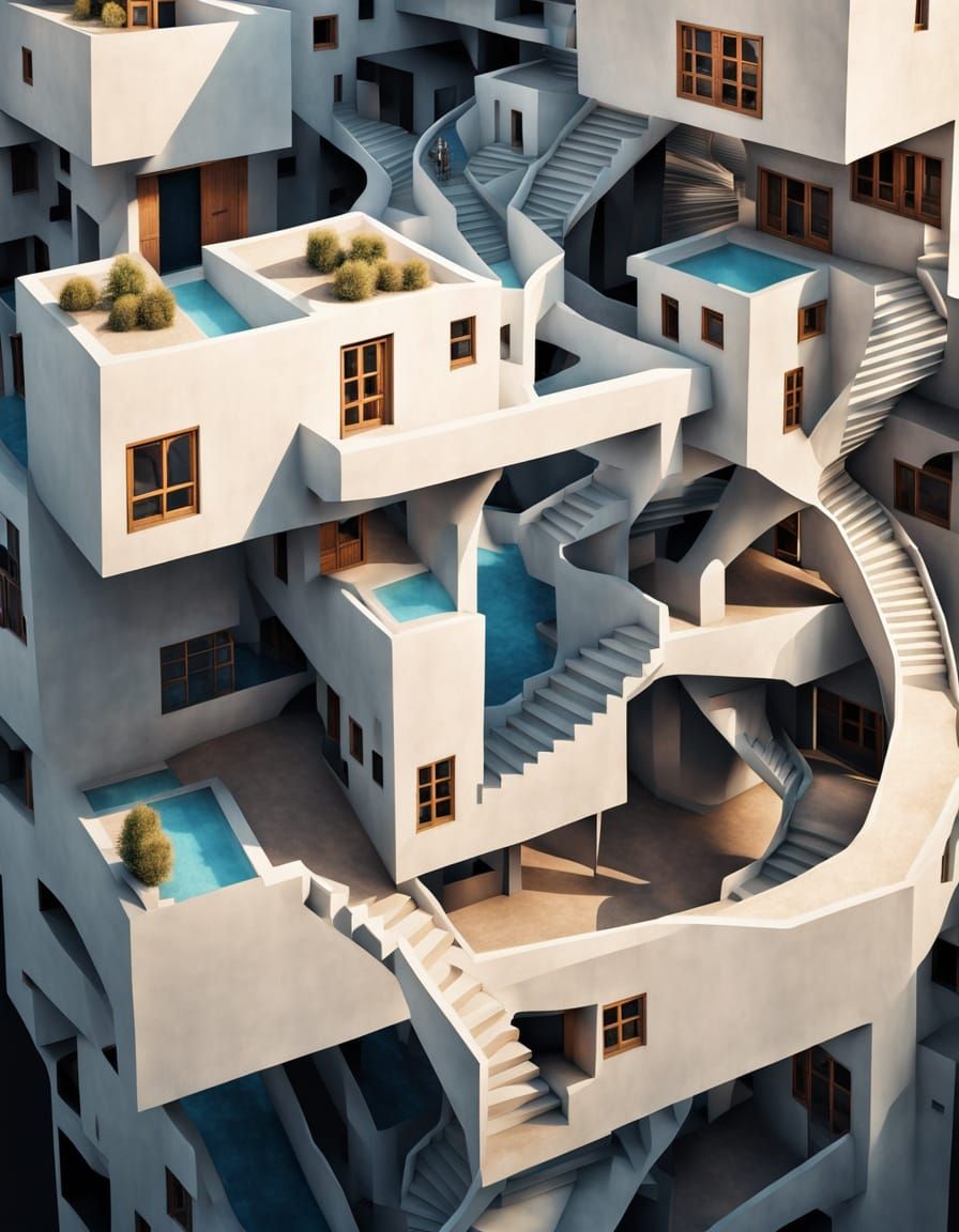 Connecting stairways