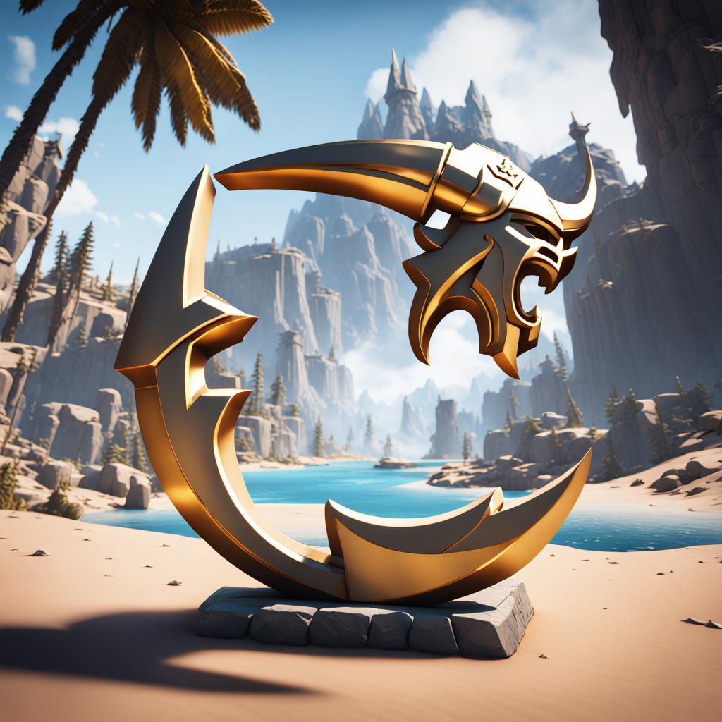 RoyalVikings Warzone Logo in 3D Cinematic Style