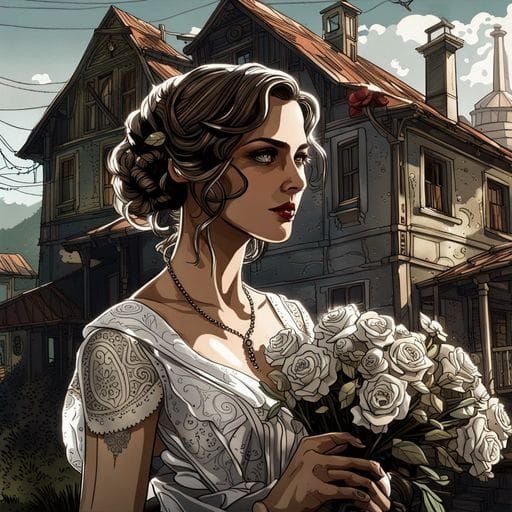 Autumnal Forest Trail with Falling Leaves