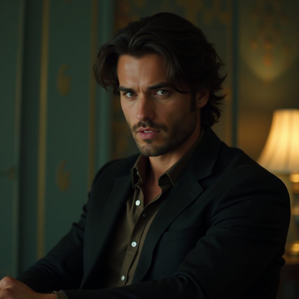 Elegant French Spy in 35mm Cinematic Style