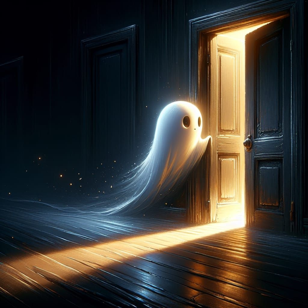 Melancholic Phantom Peering into Darkness