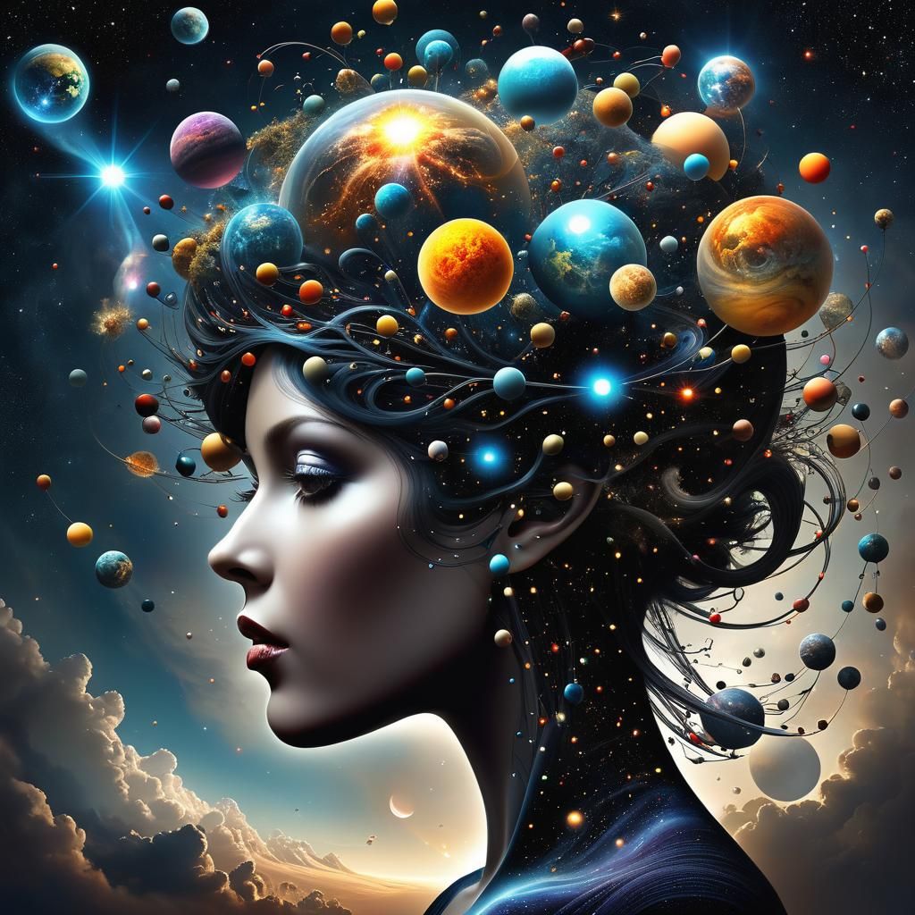 Surreal Universe Mind: Digital Art Composition