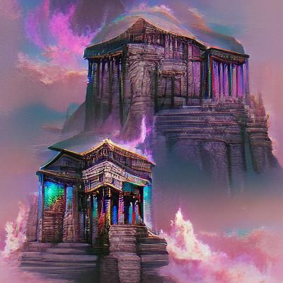 Moonlit Temple to Nyx, Goddess of Night