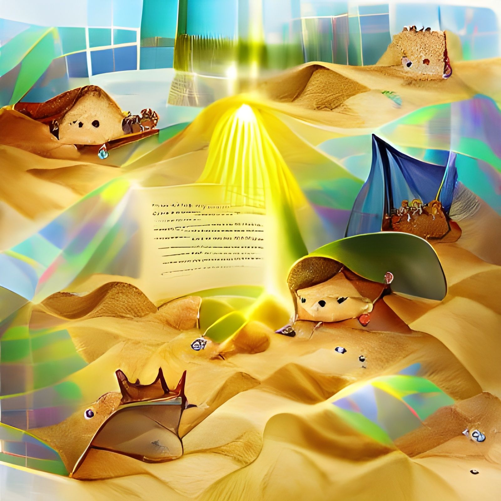 Desert Kingdom Storybook Illustration in Sunshine