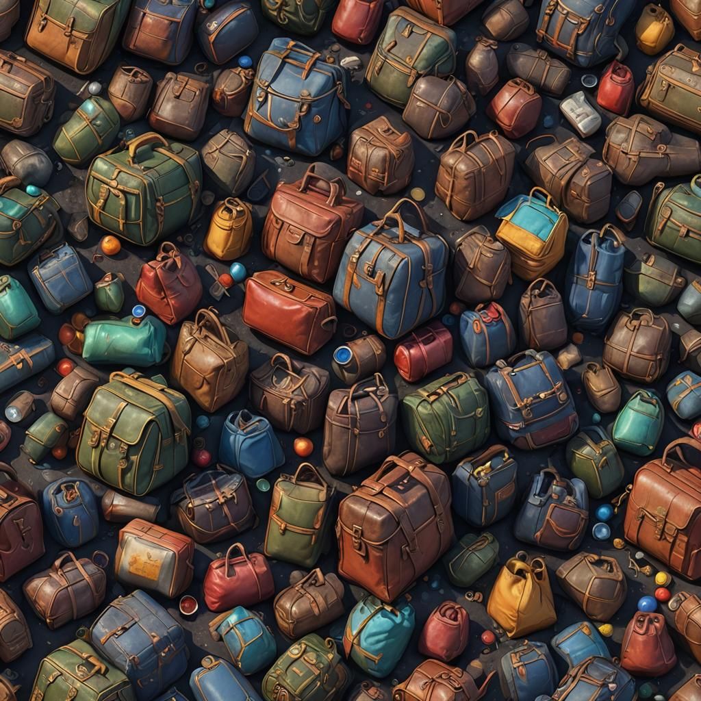 Detailed Matte Painting of a Walmart Bag