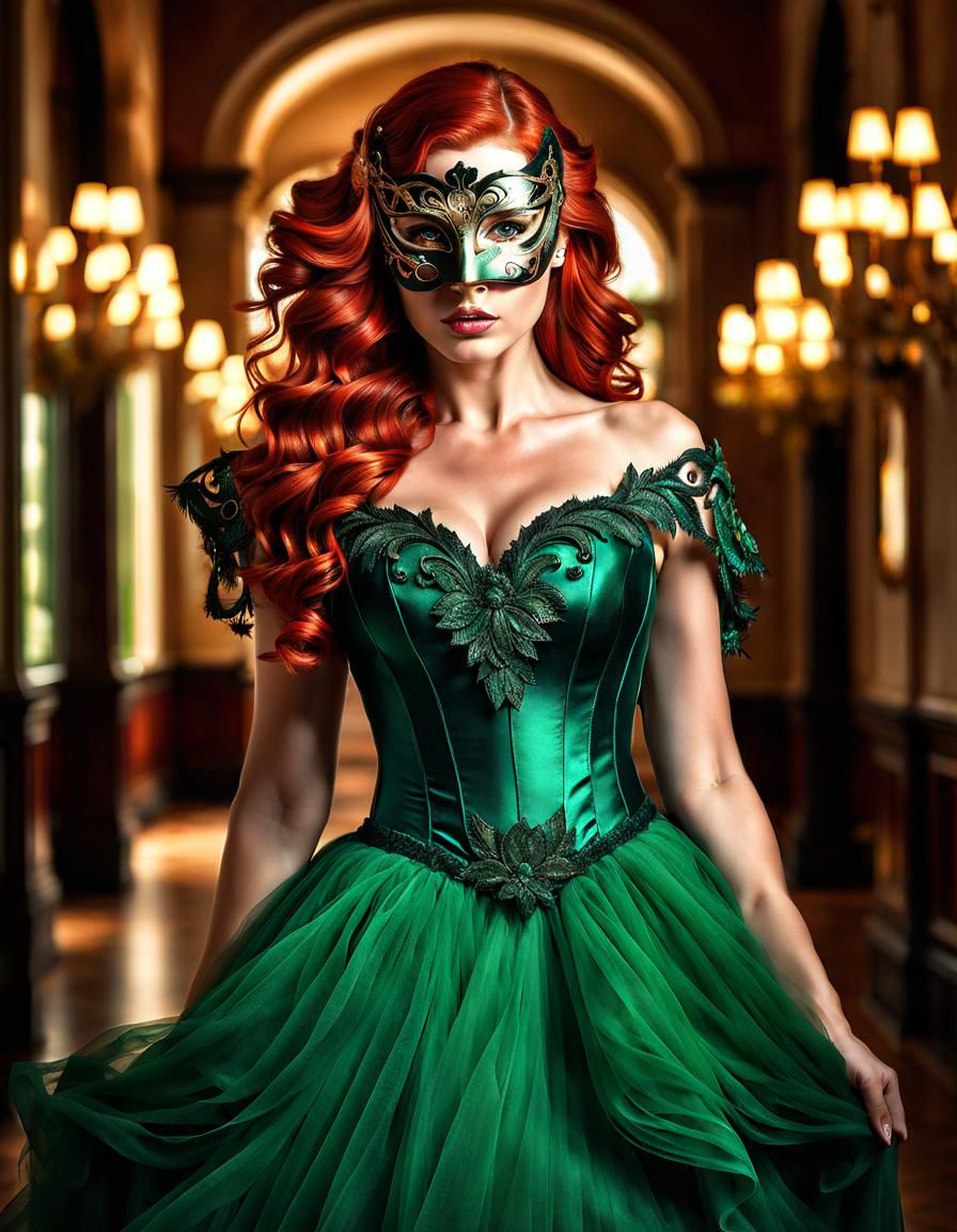 masked redhead