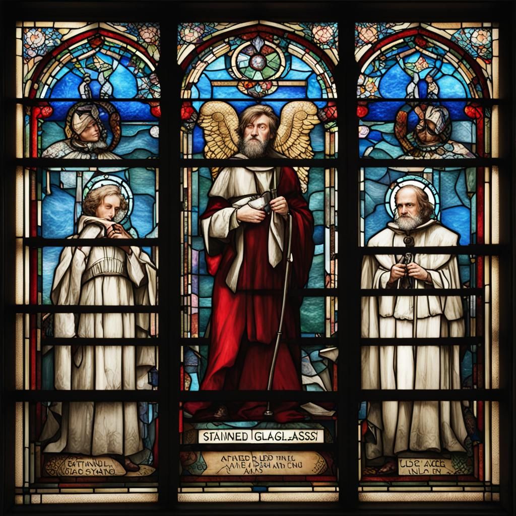 Vibrant Stained Glass Window Art