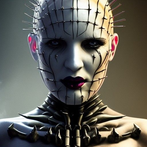 Hellraiser Venom Woman: Hyperdetailed Digital Art