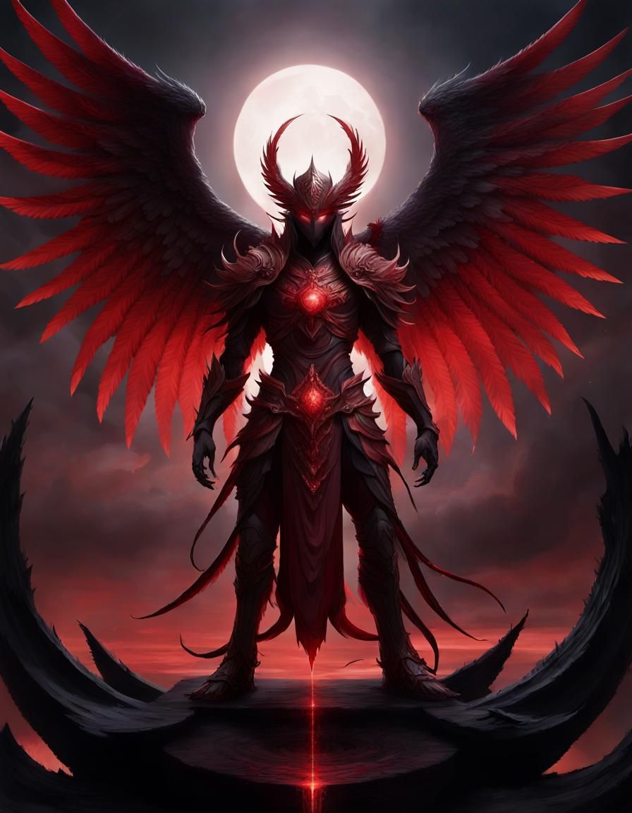Guardian of the Crimson Eclipse: Mythical Sentinel